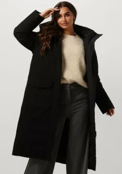 zwarte elvine gewatteerde jas asha