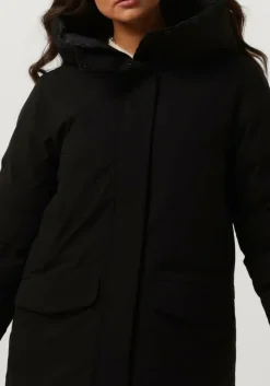 zwarte elvine gewatteerde jas asha