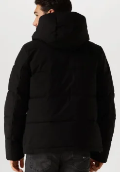 zwarte elvine gewatteerde jas bjarne