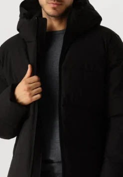 zwarte elvine gewatteerde jas bjarne