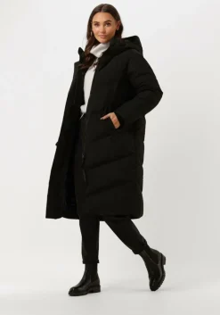 zwarte elvine gewatteerde jas naemi