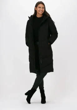 zwarte elvine gewatteerde jas naemi