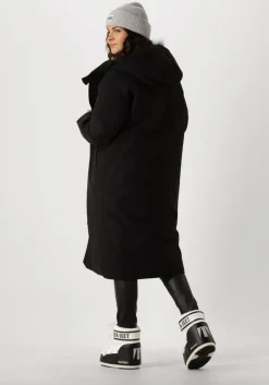 zwarte elvine gewatteerde jas saira