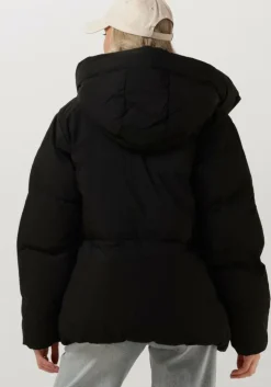 zwarte elvine gewatteerde jas maddie