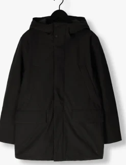 zwarte elvine parka's lucius