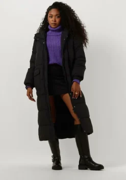 zwarte envii gewatteerde jas enhudson cargo jacket 6775