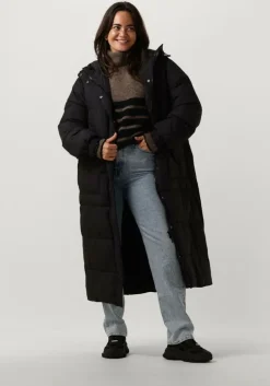 zwarte envii gewatteerde jas enhudson cargo jacket 6775