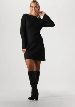 zwarte envii mini jurk enelba ls dress 7195