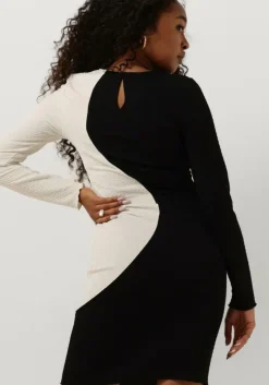 zwarte envii mini jurk enbat ls dress 7070