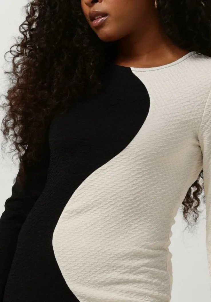 zwarte envii mini jurk enbat ls dress 7070