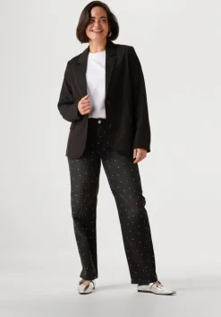 zwarte envii straight leg jeans enblakely jeans 7199