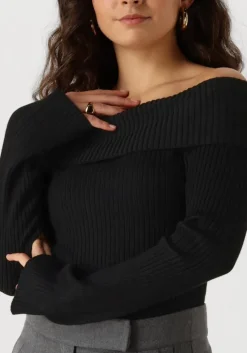 zwarte envii top entopo o-s ls knit 5253
