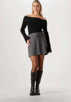 zwarte envii top entopo o-s ls knit 5253