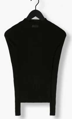 zwarte envii tops & t-shirts enfrog t-n ls knit 7059