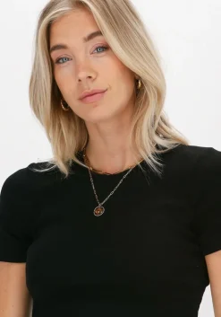 zwarte envii t-shirt enally string tee 5314