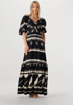 zwarte est'seven maxi jurk sofia dress
