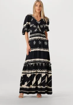 zwarte est'seven maxi jurk sofia dress