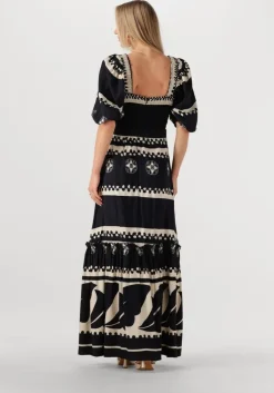 zwarte est'seven maxi jurk sofia dress