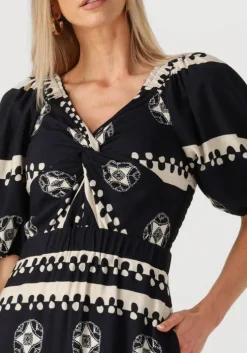 zwarte est'seven maxi jurk sofia dress