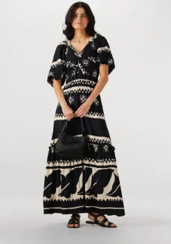 zwarte est'seven maxi jurk sofia dress
