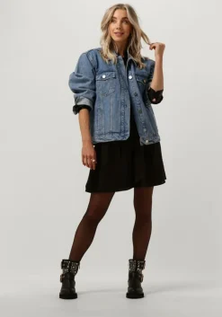 zwarte est'seven mini jurk est’journee dress bambu