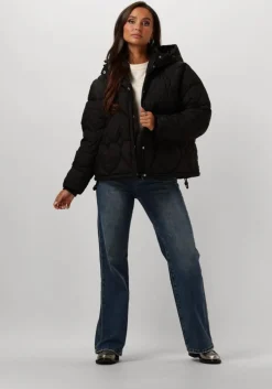 zwarte fabienne chapot gewatteerde jas prisca short puffer