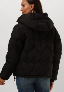 zwarte fabienne chapot gewatteerde jas prisca short puffer
