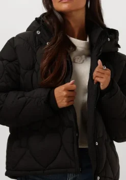 zwarte fabienne chapot gewatteerde jas prisca short puffer