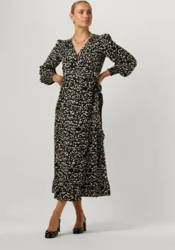 zwarte fabienne chapot midi jurk natalia dress 115