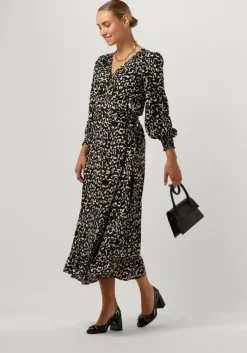 zwarte fabienne chapot midi jurk natalia dress 115