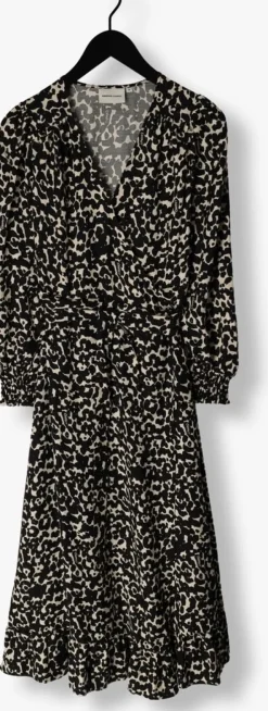 zwarte fabienne chapot midi jurk natalia dress 115