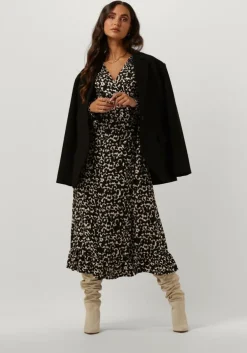 zwarte fabienne chapot midi jurk natalia dress 115