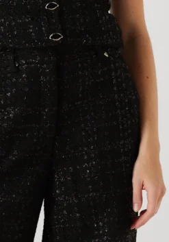 zwarte fabienne chapot pantalon remi tweed trousers