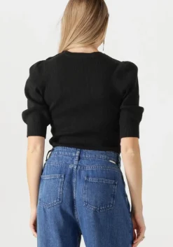 zwarte fabienne chapot trui lillian short sleeve pullover