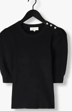 zwarte fabienne chapot trui lillian short sleeve pullover