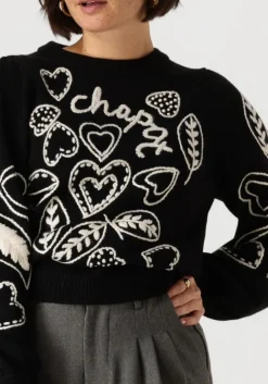 zwarte fabienne chapot trui vesper pullover