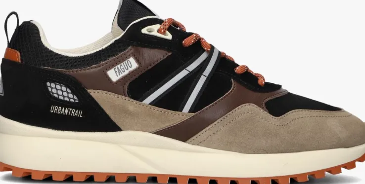 zwarte faguo lage sneakers urbantrail running