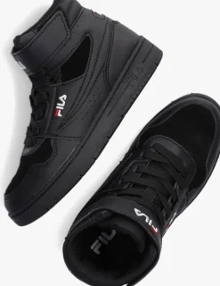 zwarte fila hoge sneakers arcade velcro mid kids
