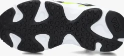zwarte fila lage sneakers ray tracer