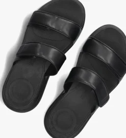 zwarte fitflop platte sandalen iw2