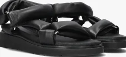 zwarte fitflop platte sandalen iz8