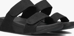 zwarte fitflop slippers lulu adjustable