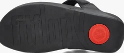 zwarte fitflop teenslippers lulu leather toe-post