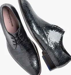 zwarte floris van bommel nette schoenen sfm-30332 de stapper