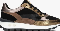 zwarte floris van bommel lage sneakers sfw-10098 blokki