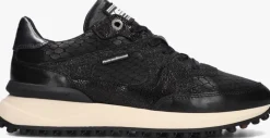 zwarte floris van bommel lage sneakers noppi 34.01