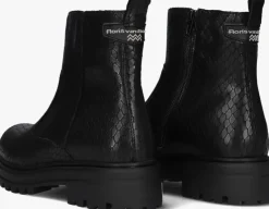 zwarte floris van bommel enkelboots wonki 10.01