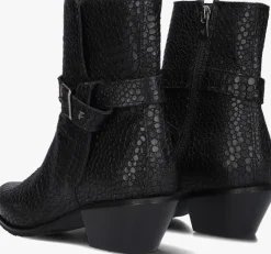 zwarte floris van bommel enkellaarsjes sfw-50051