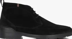 zwarte floris van bommel veterschoenen sfm-50140 de venker