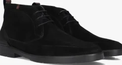 zwarte floris van bommel veterschoenen sfm-50140 de venker